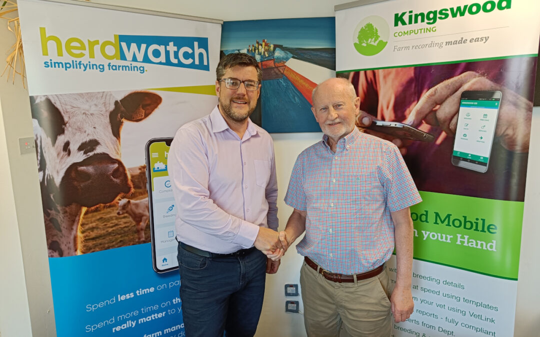 Herdwatch CEO and Co-founder Fabien Peyaud and Gerry Lynskey, Kingswood Founder